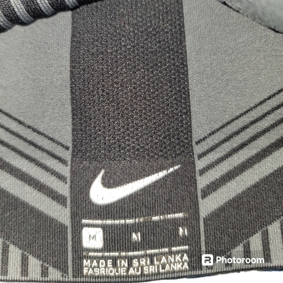 Nike Fenom Sports bra black/gray stretchy thick - Picture 3 of 4